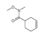 N-methoxy-N-methylcyclohex-3-ene-1-carboxamide结构式