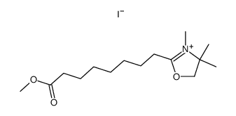 2-(7-Methoxycarbonyl-heptyl)-3,4,4-trimethyl-4,5-dihydro-oxazol-3-ium; iodide Structure