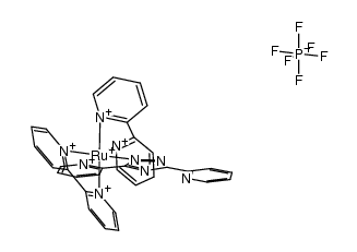 Ru(II)(2,2'-bipyridine)2(3,5-bis(pyridin-2-yl)-1,2,4-triazolate)PF6结构式