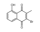 2-bromo-5-hydroxy-3-methyl-[1,4]naphthoquinone Structure