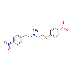 N-methyl-2-(4-nitrophenoxy)-N-[2-(4-nitrophenyl)ethyl]ethanamine Structure