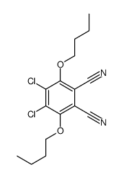 3,6-dibutoxy-4,5-dichlorobenzene-1,2-dicarbonitrile Structure