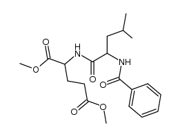 N-(N-benzoyl-leucyl)-glutamic acid dimethyl ester Structure