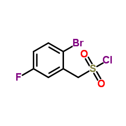 (2-Bromo-5-fluorophenyl)methanesulfonyl chloride结构式