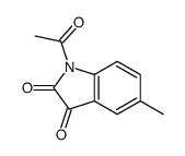 1-acetyl-5-methylindole-2,3-dione Structure