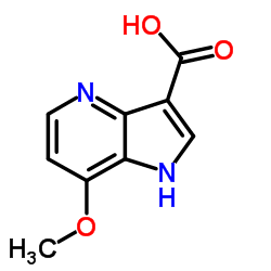 7-Methoxy-4-azaindole-3-carboxylic acid结构式