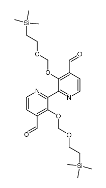 3,3'-Bis[[2-(trimethylsilyl)ethoxy]methoxy]-2,2'-bipyridin -4,4'-dicarbaldehyd Structure