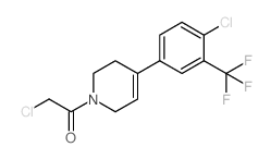 2-CHLORO-1-(4-(4-CHLORO-3-(TRIFLUOROMETHYL)PHENYL)-5,6-DIHYDROPYRIDIN-1(2H)-YL)ETHANONE结构式