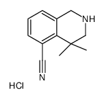 4,4-dimethyl-1,2,3,4-tetrahydroisoquinoline-5-carbonitrile hydrochloride picture