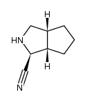 (1S,3aR,6aS)-octahydrocyclopenta[c]pyrrole-1-carbonitrile结构式