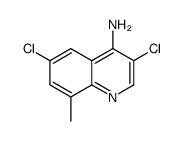 4-Amino-3,6-dichloro-8-methylquinoline结构式