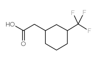 2-[3-(trifluoromethyl)cyclohexyl]acetic acid Structure