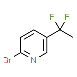 2-溴-5-(1,1-二氟乙基)吡啶结构式