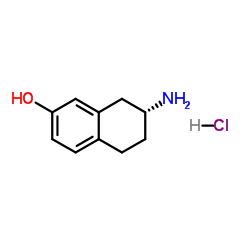 (7R)-7-Amino-5,6,7,8-tetrahydro-2-naphthalenol hydrochloride (1:1)结构式