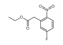 2-(5-氟-2-硝基苯基)乙酸乙酯结构式