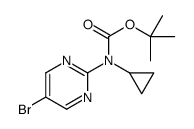 TERT-BUTYL (5-BROMOPYRIMIDIN-2-YL)(CYCLOPROPYL)CARBAMATE Structure