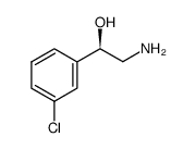 (r)-1-(3-chlorophenyl)-1-hydroxy-2-aminoethane Structure