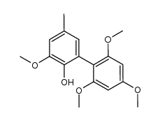 2-hydroxy-2',3,4',6'-tetramethoxy-5-methylbiphenyl结构式