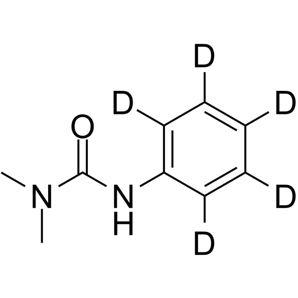 1,1-Dimethyl-3-(2H5)phenylurea Structure