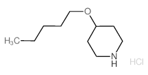 4-(Pentyloxy)piperidine hydrochloride结构式