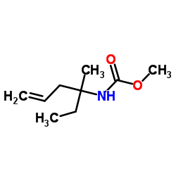 Methyl (3-methyl-5-hexen-3-yl)carbamate Structure