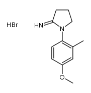 1-(4-methoxy-2-methylphenyl)pyrrolidin-2-imine hydrobromide Structure
