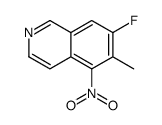 7-fluoro-6-methyl-5-nitroisoquinoline结构式