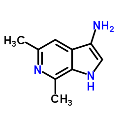 5,7-Dimethyl-1H-pyrrolo[2,3-c]pyridin-3-amine structure