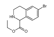 ETHYL 6-BROMO-1,2,3,4-TETRAHYDRO-ISOQUINOLINE-1-CARBOXYLATE结构式