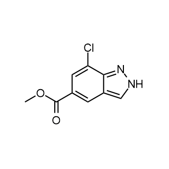 7-氯-2H-吲唑-5-羧酸甲酯结构式