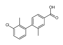 4-(3-chloro-2-methylphenyl)-3-methylbenzoic acid Structure
