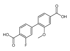 4-(4-carboxy-2-methoxyphenyl)-2-fluorobenzoic acid结构式