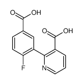 2-(5-carboxy-2-fluorophenyl)pyridine-3-carboxylic acid Structure