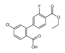 4-chloro-2-(4-ethoxycarbonyl-3-fluorophenyl)benzoic acid Structure