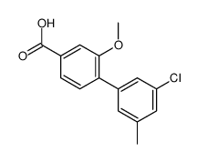 4-(3-chloro-5-methylphenyl)-3-methoxybenzoic acid结构式