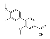 3-methoxy-4-(4-methoxy-3-methylphenyl)benzoic acid结构式