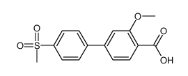 2-methoxy-4-(4-methylsulfonylphenyl)benzoic acid Structure