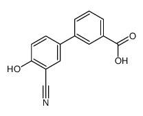 3-(3-cyano-4-hydroxyphenyl)benzoic acid Structure