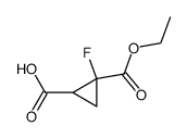 2-((Benzyloxy)Carbonyl)-1-Fluorocyclopropanecarboxylic Acid结构式