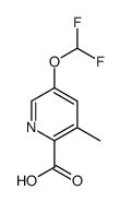 5-(difluoromethoxy)-3-methylpyridine-2-carboxylic acid Structure