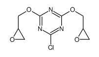 2-chloro-4,6-bis(oxiran-2-ylmethoxy)-1,3,5-triazine Structure