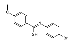 N-(4-bromophenyl)-4-methoxybenzenecarbothioamide结构式