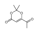 6-acetyl-2,2-dimethyl-1,3-dioxin-4-one结构式