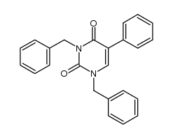 1,3-dibenzyl-5-phenylpyrimidine-2,4(1H,3H)-dione结构式