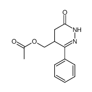 6-phenyl-5-hydroxymethyl-4,5-dihydro-2H-pyridazin-3-one acetate Structure