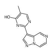 5-methyl-2-(pyrazolo[1,5-a]pyrazin-3-yl)pyrimidin-4-ol结构式