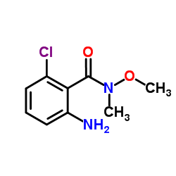 2-Amino-6-chloro-N-methoxy-N-methylbenzamide结构式