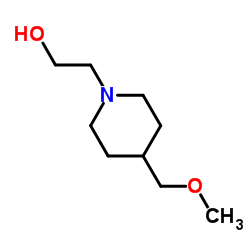 2-[4-(Methoxymethyl)-1-piperidinyl]ethanol结构式