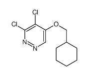 3,4-Dichloro-5-(cyclohexylmethoxy)pyridazine Structure