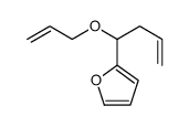 2-(1-prop-2-enoxybut-3-enyl)furan Structure